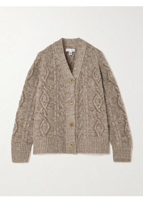 NET-A-PORTER For The King’s Foundation - Cable-knit Wool Cardigan - Cream - XS/S,M/L,XL/XXL