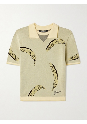 Jacquemus - Marino Jacquard-knit Polo Shirt - Yellow - FR 32,FR 34,FR 36,FR 38,FR 40,FR 42,FR 46