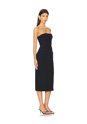 Amanda Uprichard x REVOLVE Strapless Bethany Midi Dress in Black. Size M. Also in S, XS.