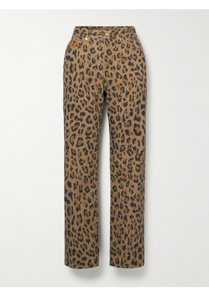 BLAZÉ Milano - Simba Paso Leopard-print Mid-rise Slim-fit Jeans - Animal print - 00,1,2,3,4