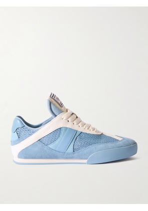 Chloé - Kick Suede And Leather-trimmed Mesh Sneakers - Blue - IT36,IT37,IT38,IT39,IT40,IT41