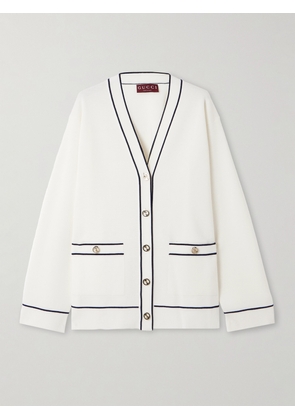 Gucci - Piped Wool Cardigan - White - XXS,XS,S,M,L,XL,XXL