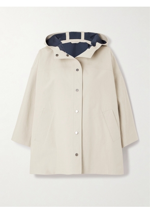 Brunello Cucinelli - Hooded Cotton Trench Coat - Neutrals - IT36,IT38,IT40,IT42,IT44,IT46,IT48