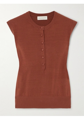 Dries Van Noten - Cotton Sweater - Brown - x small,small,medium,large