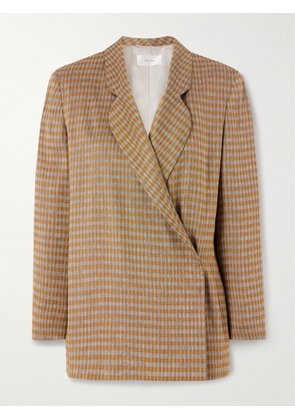 The Row - Jeremiah Checked Linen-blend Blazer - Orange - US0,US2,US4,US6,US8,US10,US12,US14