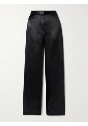 Ulla Johnson - Ollie Satin Straight-leg Pants - Black - US0,US2,US4,US6,US8,US10,US12