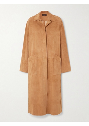 STOULS - Corleone Suede Coat - Brown - xx small,x small,small,medium