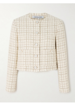 Veronica Beard - Andrea Metallic Cotton-blend Tweed Jacket - Ivory - US0,US2,US4,US6,US8,US10,US12,US14