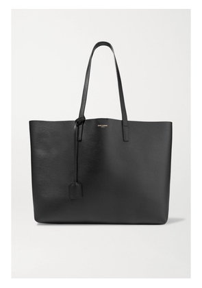 SAINT LAURENT - East/west Large Textured-leather Tote - Black - One size
