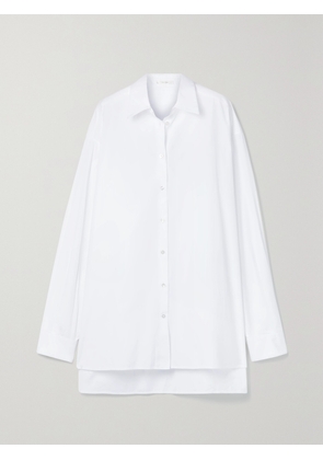 The Row - Essentials Luka Oversized Cotton-poplin Shirt - White - x small,small,medium,large,x large