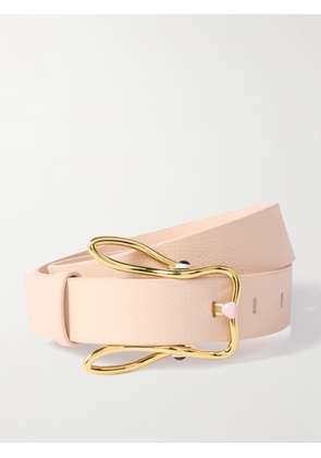 Bottega Veneta - Leather Belt - Pink - 70,75,80,85