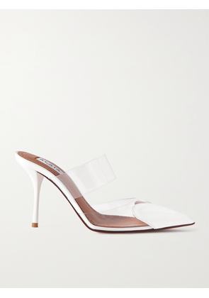 Alaïa - Le Cœur 90 Pu And Patent-leather Point-toe Mules - White - IT35,IT35.5,IT36,IT36.5,IT37,IT37.5,IT38,IT38.5,IT39,IT39.5,IT40,IT40.5,IT41