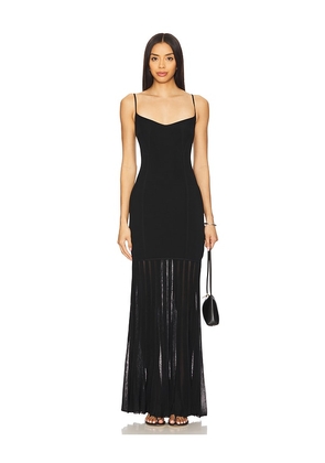 House of Harlow 1960 x REVOLVE Juliette Maxi Knit Dress in Black. Size M, S, XS.