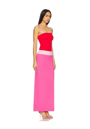 Lovers and Friends Penny Maxi Dress in Rose,Fuchsia. Size L. Also in M, S, XS.