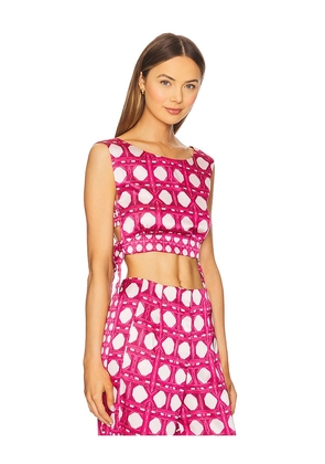 MISA Los Angeles x REVOLVE Olena Top in Fuchsia. Size L. Also in M, S, XS, XXS.