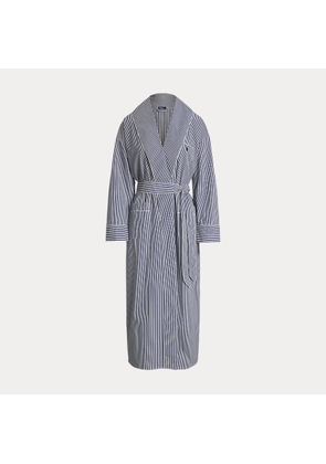 Striped Cotton Poplin Robe