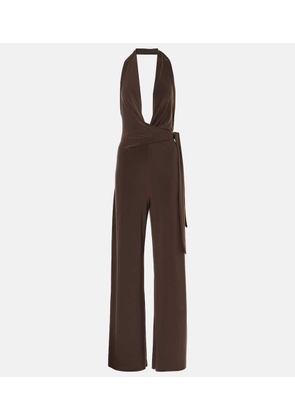 Norma Kamali Halterneck jersey jumpsuit