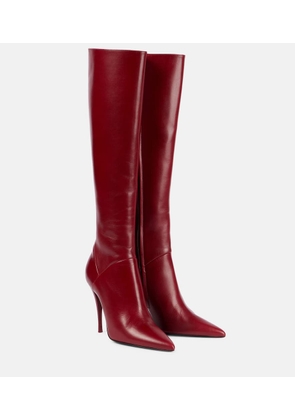 Saint Laurent Vivian 100 leather knee-high boots