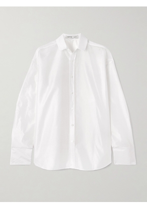 CARVEN - Pearl-embellished Taffeta Shirt - White - FR 34,FR 36,FR 38,FR 40,FR 42