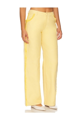 Rangel Sunny Pant in Yellow. Size L. Also in M, S, XS.