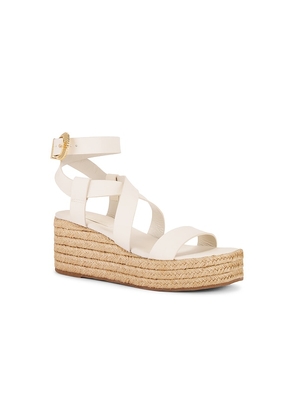 Schutz Harper Flatform Sandal in White. Size 10. Also in 6, 8.5, 9, 9.5.