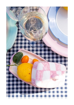 Vaisselle Buttercup Butter Dish in Rose.