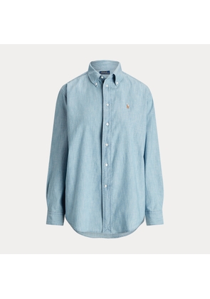 Big Fit Cotton Chambray Shirt