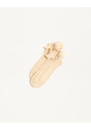 Valentino COTTON SOCKS Woman BIRCH L/X