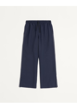 Valentino NYLON TROUSERS WITH VLOGO PATCH Man BLUE 3XL