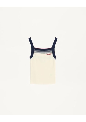 Valentino WOOL TOP Woman BIRCH/NAVY L