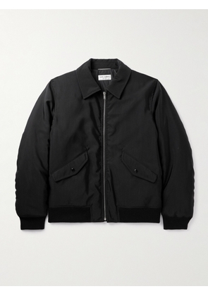 SAINT LAURENT - Padded Twill Bomber Jacket - Men - Black - IT 50