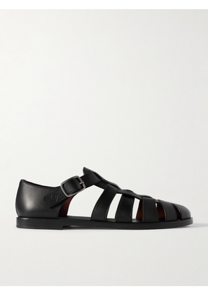 Loro Piana - Maxime Walk Leather Sandals - Men - Black - EU 40