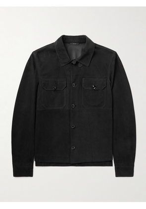 TOM FORD - Suede Jacket - Men - Black - IT 46