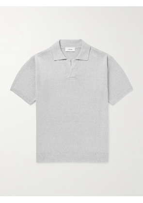 Lardini - Linen and Cotton-Blend Polo Shirt - Men - Gray - S