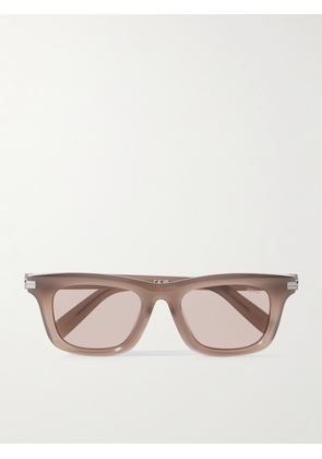 Zegna - Square-Frame Acetate Sunglasses - Men - Brown