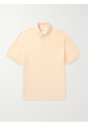Brunello Cucinelli - Slim-Fit Cotton-Piqué Polo Shirt - Men - Yellow - M