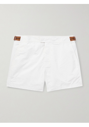 Zegna - Rio Straight-Leg Mid-Length Swim Shorts - Men - White - S