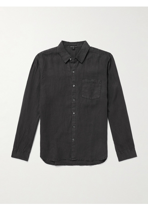 James Perse - Garment-Dyed Linen Shirt - Men - Gray - 1