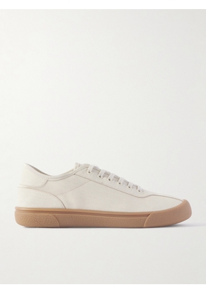 The Row - Grosgrain-Trimmed Canvas Sneakers - Men - Gray - EU 40