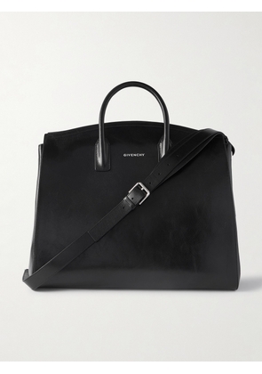 Givenchy - Glossed-Leather Weekend Bag - Men - Black