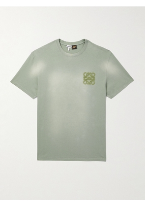 LOEWE - Paula's Ibiza Logo-Appliquéd Cotton-Jersey T-Shirt - Men - Green - XXS