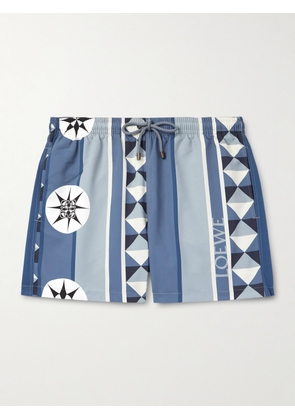 LOEWE - Paula's Ibiza Straight-Leg Mid-Length Printed Swim Shorts - Men - Blue - XS