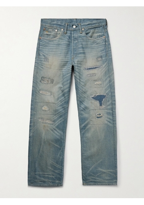 RRL - Straight-Leg Indigo-Dyed Distressed Selvedge Jeans - Men - Blue - 28W 32L