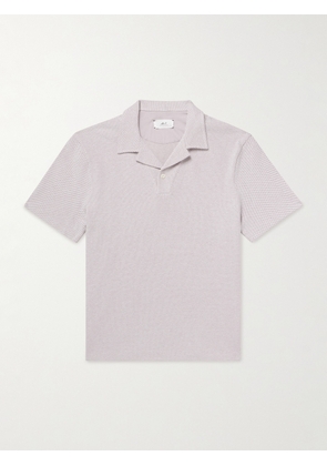 Mr P. - Organic Cotton-Piqué Polo Shirt - Men - Pink - XS