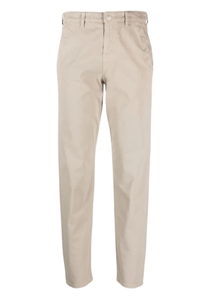 Emporio Armani logo-print straight-leg trousers - Neutrals