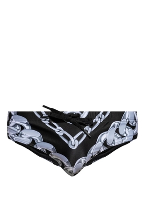 Versace Chains-print swimming trunks - Black