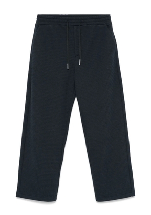 Emporio Armani waffle-knit trousers - Blue