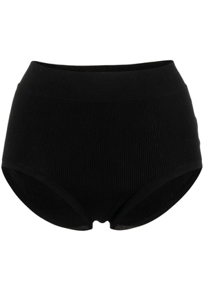 Jil Sander ribbed high-waist briefs - Black