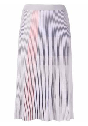 Emporio Armani pleated midi skirt - Grey