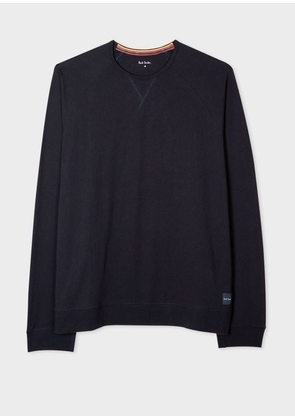 Paul Smith Navy Jersey Cotton Long-Sleeve Lounge Top Blue